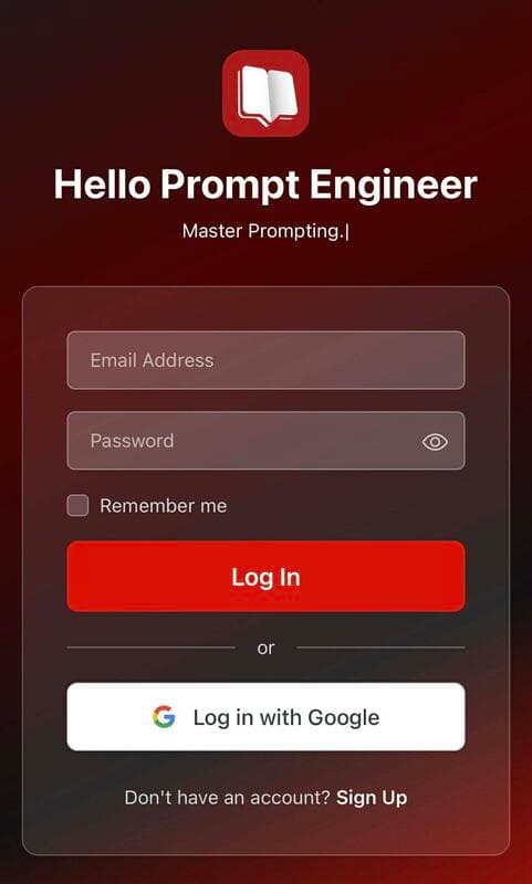 TrailLix — Login Screen